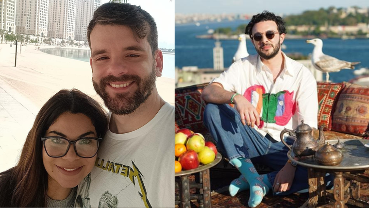Ibis y su esposo viven en Qatar, mientras que José vive en Abu Dhabi.