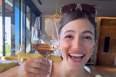 Las fotos y videos de Stefi Roitman en Mendoza: por qué viajó y con quién