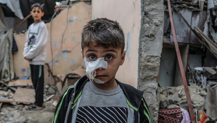 Casi 5.000 niños han sido asesinados en Gaza Foto: DPA