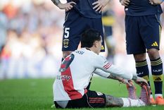 Driussi se lesionó en el arranque del Superclásico.