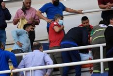 El directivo es atendido luego de descompensarse. Foto: El Liberal de Santiago del Estero