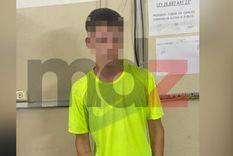 El adolescente que cayó tras la persecución en Las Heras. (Se pixela el rostro por tratarse de un menor de edad)
