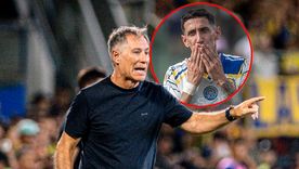 Di María despidió a Holan tras su salida de Central.