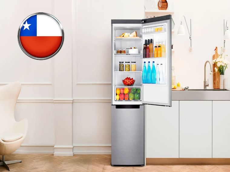 La heladera Samsung No Frost de 328 litros se vende en Chile por $369.990 CLP, un precio mucho menor al que se encuentra en Argentina.