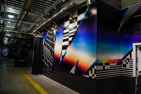 La obra de Felipe Pantone en el Hard Rock Stadium de Miami. La obra de Felipe Pantone en el Hard Rock Stadium de Miami.