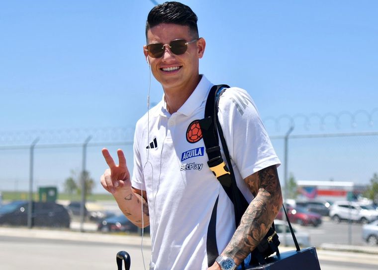 James Rodríguez, la gran figura de Colombia y de la copa. Foto: @FCFSeleccionCol