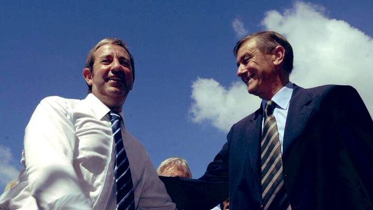 Cobos y Binner casi compartieron una fórmula presidencial en 2011. Foto: Twitter Julio Cobos