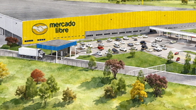 Render del proyecto de centro logístico de Mercado Libre en Escobar Render del proyecto de centro logístico de Mercado Libre en Escobar