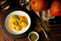 Receta auténtica de raviolis de calabaza Foto: Shutterstock