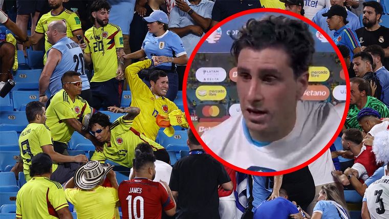 José María Giménez habló sobre los incidentes. Foto: captura TyC Sports