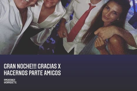 Ricardo Montaner, su esposa Marlene, Roger Zaldivar y su esposa Enriqueta. Foto: Instagram