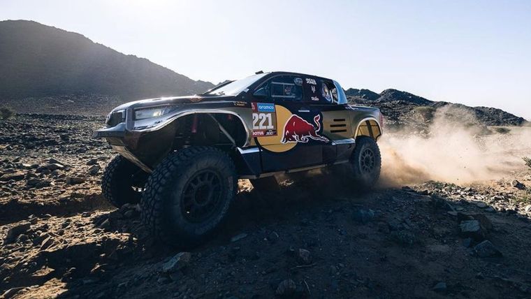 De Mevius en acción con la Toyota. Foto: Instagram @guillaume.demevius