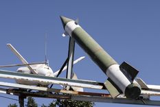 Otro mísil enviado desde Yemen. Foto: EFE