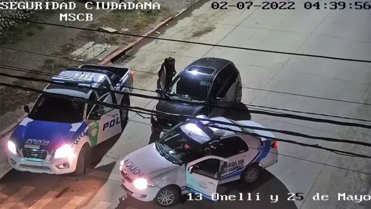 Las cámaras registraron el momento Foto: El Cordillerano