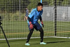 Rocco Ríos Novo en el predio de Ezeiza. Foto: @roccoriosnovo Rocco Ríos Novo en el predio de Ezeiza. Foto: @roccoriosnovo