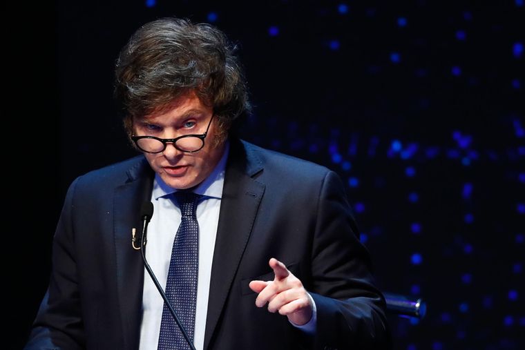 Javier Milei cruzó a Massa y lo culpó por el descalabro económico Foto: EFE