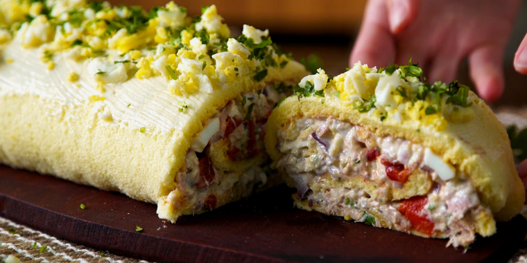 Arrollado de atún Foto: Tastemade