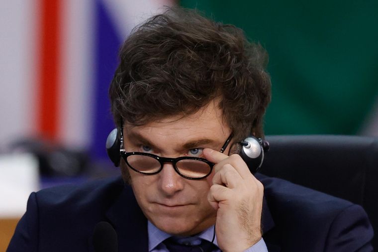 Javier Milei brindó una extensa entrevista. Foto: EFE