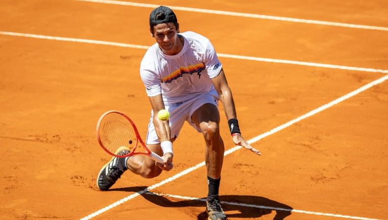 Fede Coria jugó un partidazo, pero no pudo con Joao Fonseca en los octavos del Argentina Open. Foto: @ArgentinaOpen