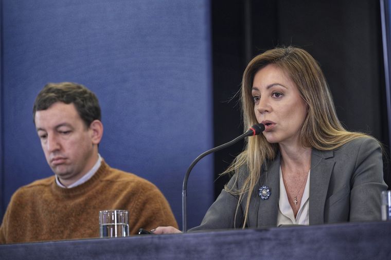 Flavia Royón, secretaria de Energía, durante el anuncio de la segmentación tarifaria de este martes Foto: TÉLAM