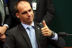 El hijo del presidente brasileño tiene covid. Foto: Infobae.