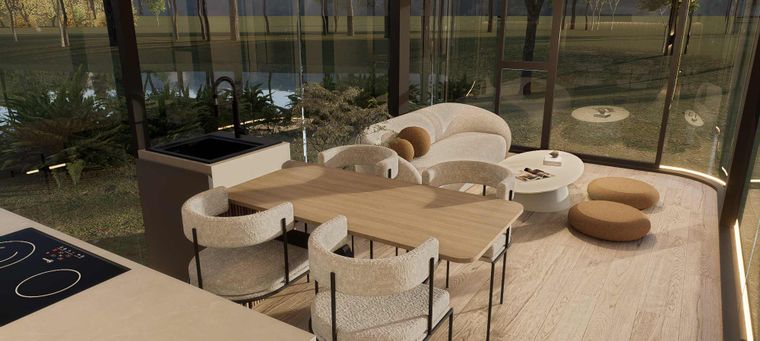 Así es el interior de una casa cápsula que se puede instalar en cualquier parte del país. Así es el interior de una casa cápsula que se puede instalar en cualquier parte del país.