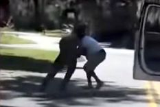 video del salvaje asesinato de un afroamericano que se ejercitaba en eeuu