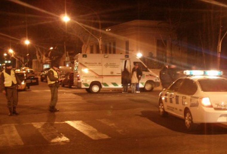 La colisión se produjo en 25 de Mayo y Sarmiento, de Capital. Foto: MDZ