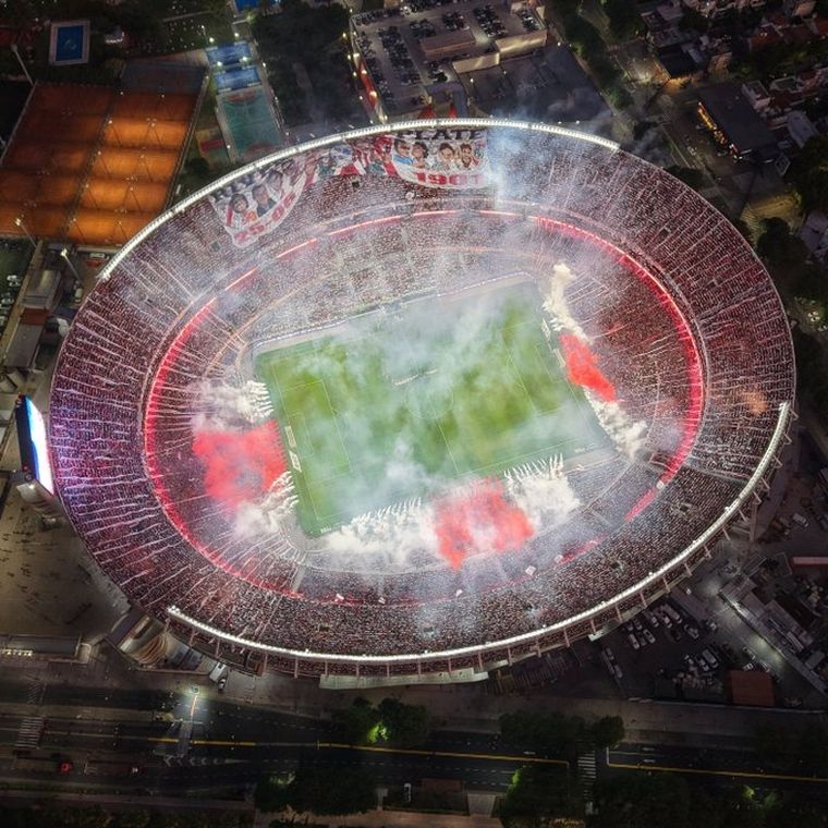 El Estadio Monumental a pleno, otra ve en lo más alto a nivel mundial.&nbsp;