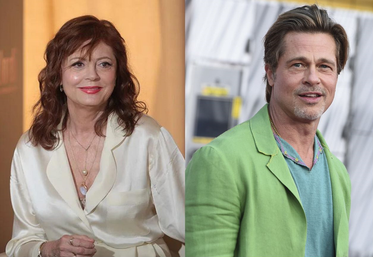 Susan Sarandon revela cuál fue su primer pensamiento al conocer a Brad Pitt en Thelma and Louis Susan Sarandon y Brad Pitt Foto: MDZ ONLINE