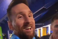 Messi y su reacción ante la pregunta de un periodista. Foto: Captura