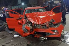Así quedó el auto que había sido robado tras una persecución en el Gran Mendoza Foto: Ministerio de Seguridad de Mendoza