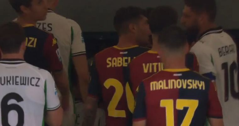 El incidente ocurrió tras el cierre del primer tiempo.