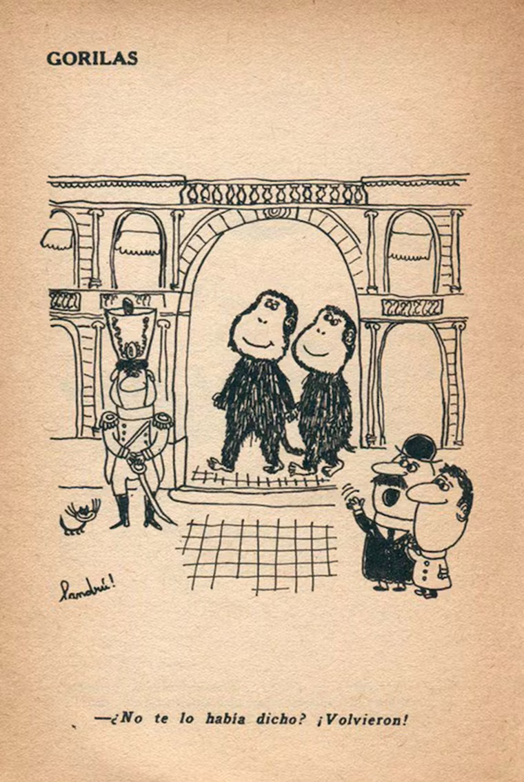 Una historieta de Landrú donde ilustra a los Una historieta de Landrú donde ilustra a los