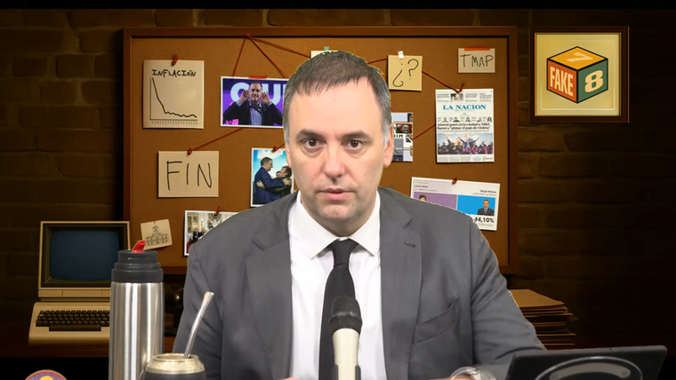 El vocero presidencial, Manuel Adorni, lanzó Fake, 7, 8, un canal para desmentir periodistas.