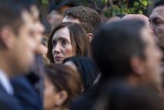 Victoria Villarruel estuvo en La Rural. El domingo se encontrará con Javier Milei. Foto: Noticias Argentinas