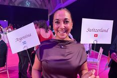 Patricia Carminati, súper emocionada en la gala de Verona. Foto: MDZ