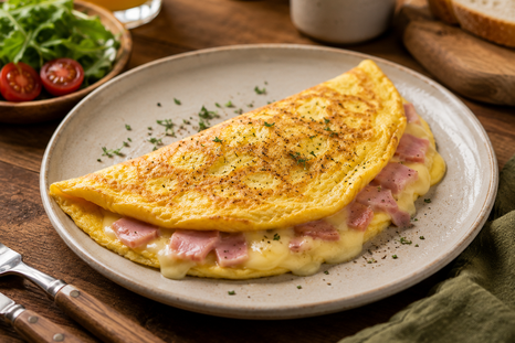 El omelette de jamón y queso lo podés disfrutar como un delicioso desayuno o en cualquier comida El omelette de jamón y queso lo podés disfrutar como un delicioso desayuno o en cualquier comida