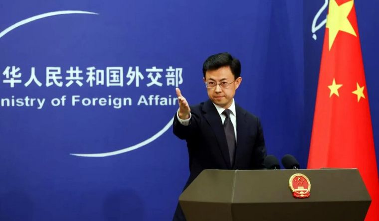 Guo Jiakun, portavoz Ministerio de Exteriores de China, cargó contra la OTAN. Foto EFE