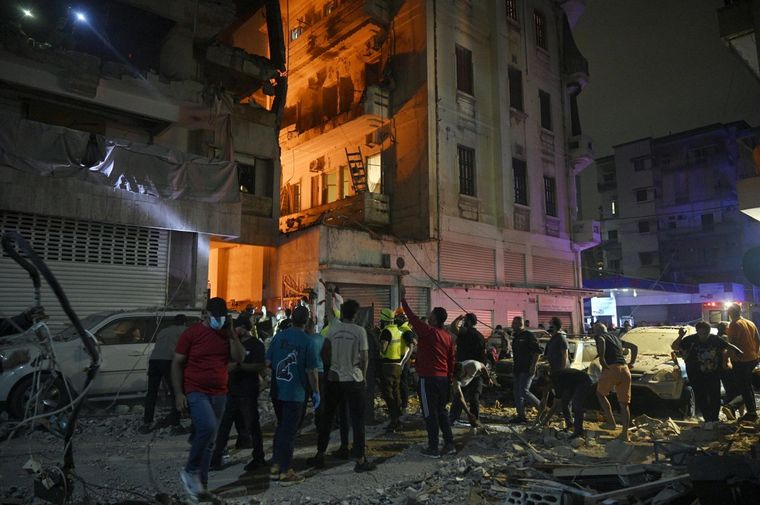 Nuevo ataque de Israel en Beirut Foto: EFE