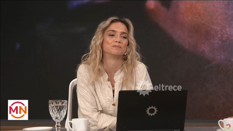 Nazarena Di Serio se quebró en vivo por la historia de una joven. Foto: captura de video YouTube/ El Trece. Nazarena Di Serio se quebró en vivo por la historia de una joven. Foto: captura de video YouTube/ El Trece. 