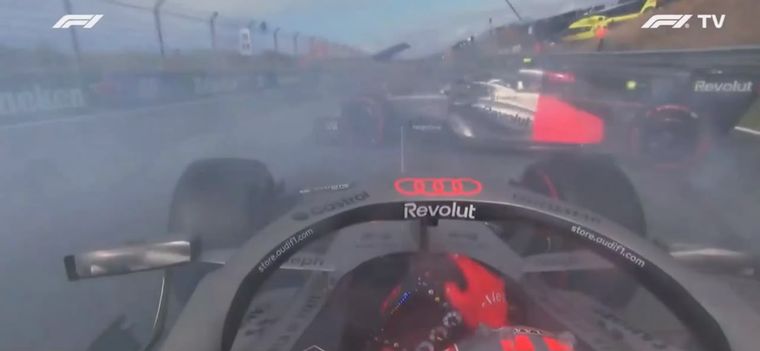 Nico Hulkenberg evitó un tremendo accidente con Bortoleto en Zandvoort.