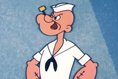 Popeye tiene características únicas que la IA pudo representar muy bien. Foto: Archivo