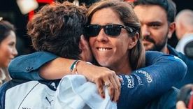 María Catarineu, mánager de Franco Colapinto, celebró la renovación con Alpine. María Catarineu, mánager de Franco Colapinto, celebró la renovación con Alpine.