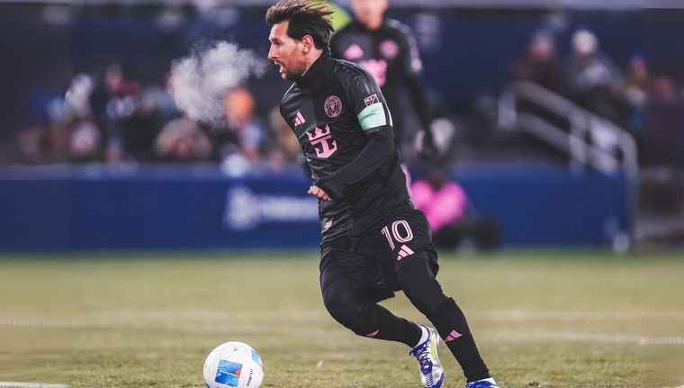 Messi marcó un golazo mientras jugaba a 25° grados bajo cero. Foto: X @InterMiamiCF