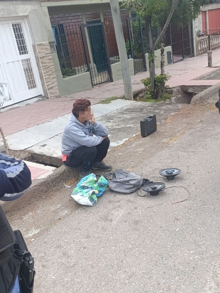 La mujer fue detenida en el barrio San Martín. La mujer fue detenida en el barrio San Martín.