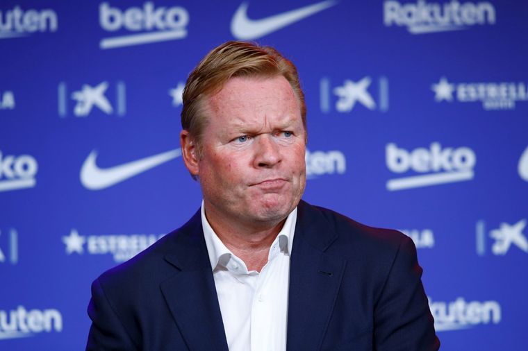 Ronald Koeman, DT del Barcelona. Foto: EFE