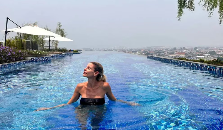 Jimena Cyrulnik empezó su viaje en noviembre y se volvió XL al llegar y recorrer el sudeste asiático junto a su novio. Foto: Instagram @jimecyru