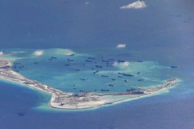 MDZol | Barcos chinos en las islas Spratly Foto: REUTERS