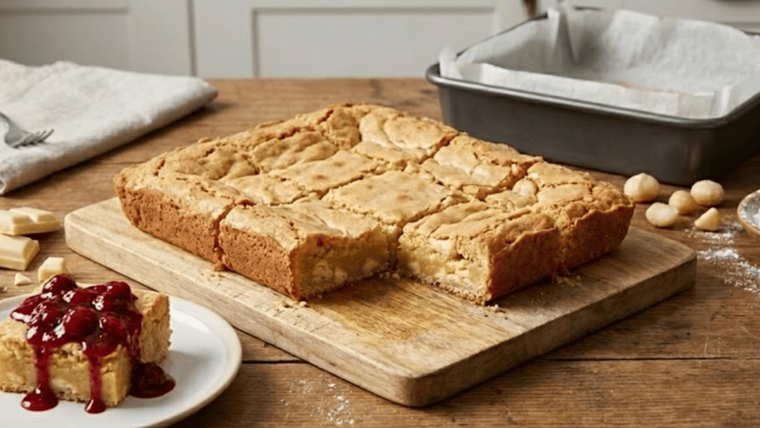 Para fanáticos del dulce: receta de brownie de chocolate blanco veraniego.